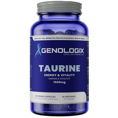 GENOLOGIX - Taurine 1500mg - 120 Veg Capsules | One Life Health