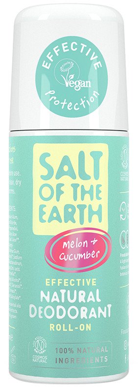 SALT OF THE EARTH - Natural Deodorant Roll-on Melon & Cucumber - 75ml | One Life Health