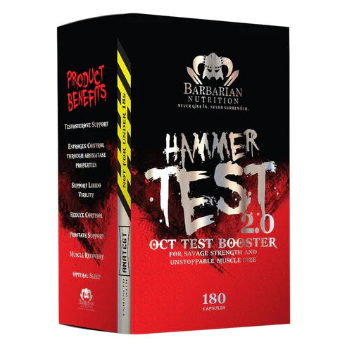 SSA Barbarian Nutrition - Hammer Test 2.0 - 180 Capsules | One Life Health
