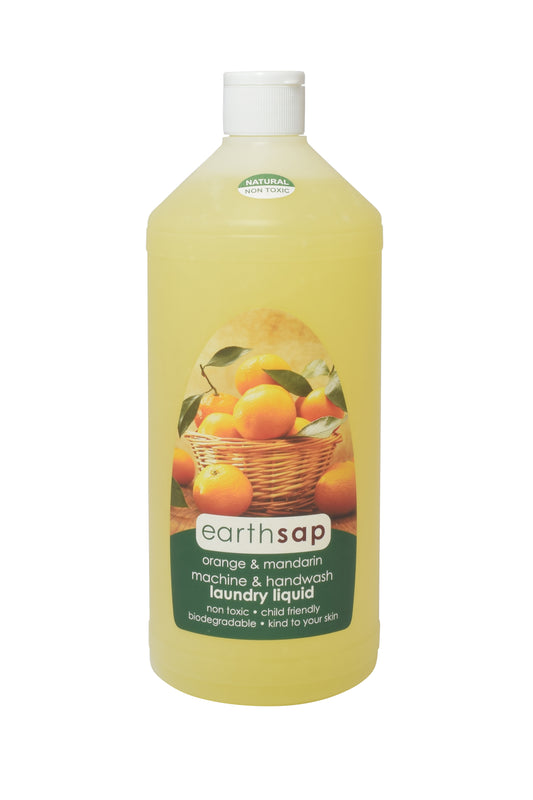 EARTHSAP - Laundry Liquid Orange & Mandarin - 1litre | One Life Health
