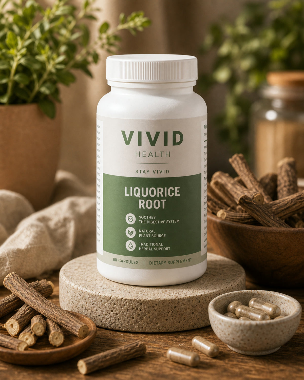 Vivid Health - Stay Vivid - Liquorice Root 60 Capsules