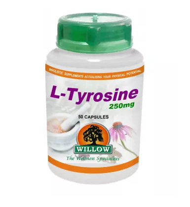 WILLOW - L-Tyrosine 250mg - 50 Capsules | One Life Health