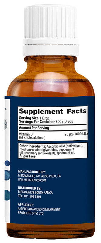 METAGENICS - D3 Liquid - 20ml | One Life Health