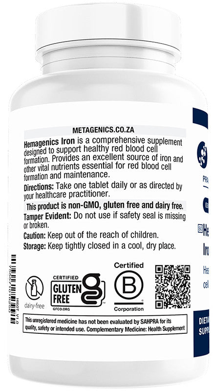 METAGENICS - Hemagenics - 60 Tablets | One Life Health