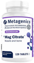 METAGENICS - Mag Citrate - 120 Tablets