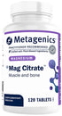METAGENICS - Mag Citrate - 120 Tablets