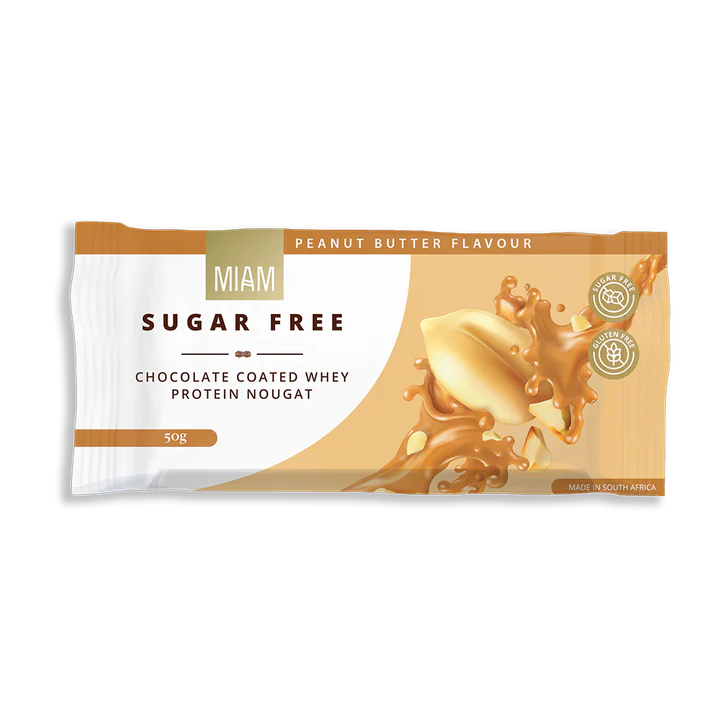 MIAM - Coated Protein Nougat Peanut Butter - 50g | One Life Health