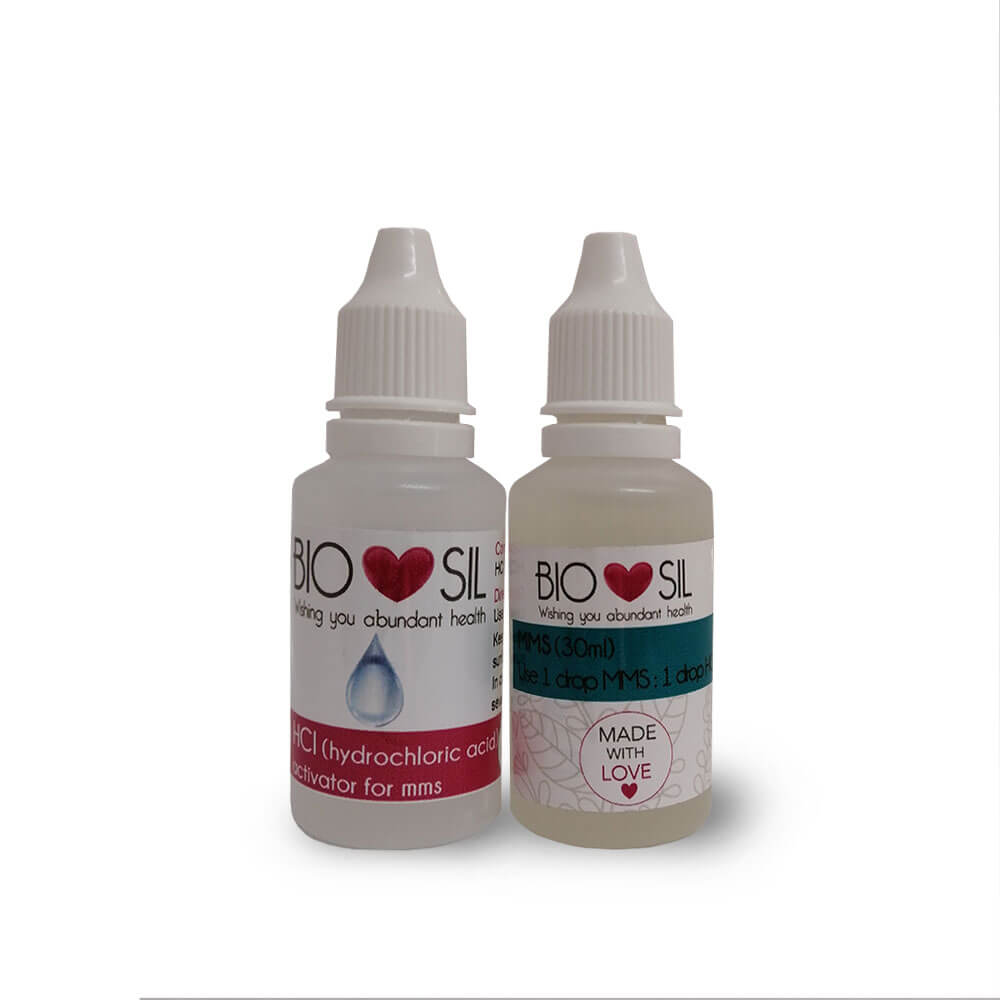 BIOSIL - Miracle Mineral Solution & Hydrochloric Acid Duo - 30ml | One Life Health