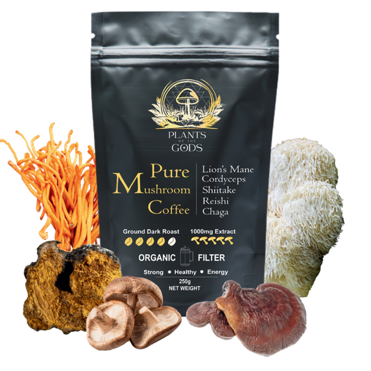 PLANTS OF THE GODS - Pure Mushroom Coffee - 250g | One Life Health