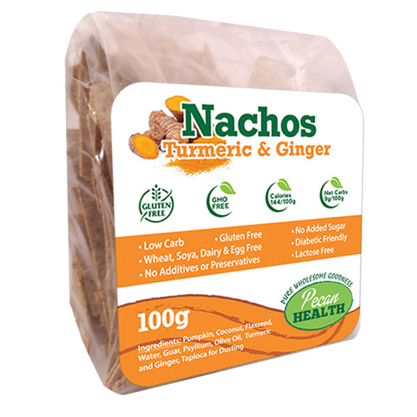 PECAN HEALTH - Nachos Turmeric & Ginger - 100g | One Life Health