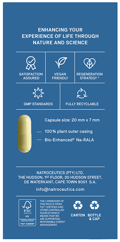 NATROCEUTICS® SA - Alpha Lipoc Acid Bioactive - 60 Capsules | One Life Health