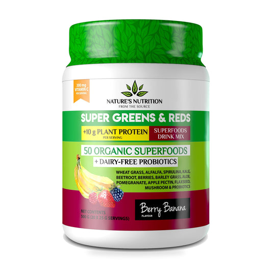 NATURE'S NUTRITION - Berry Banana Superfoods Drink Mix 500g — product photo 1 of 6