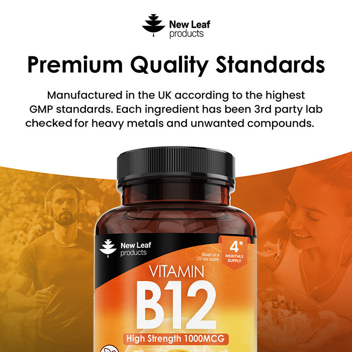 NEW LEAF - Vitamin B12 1000mcg - 120 Tablets