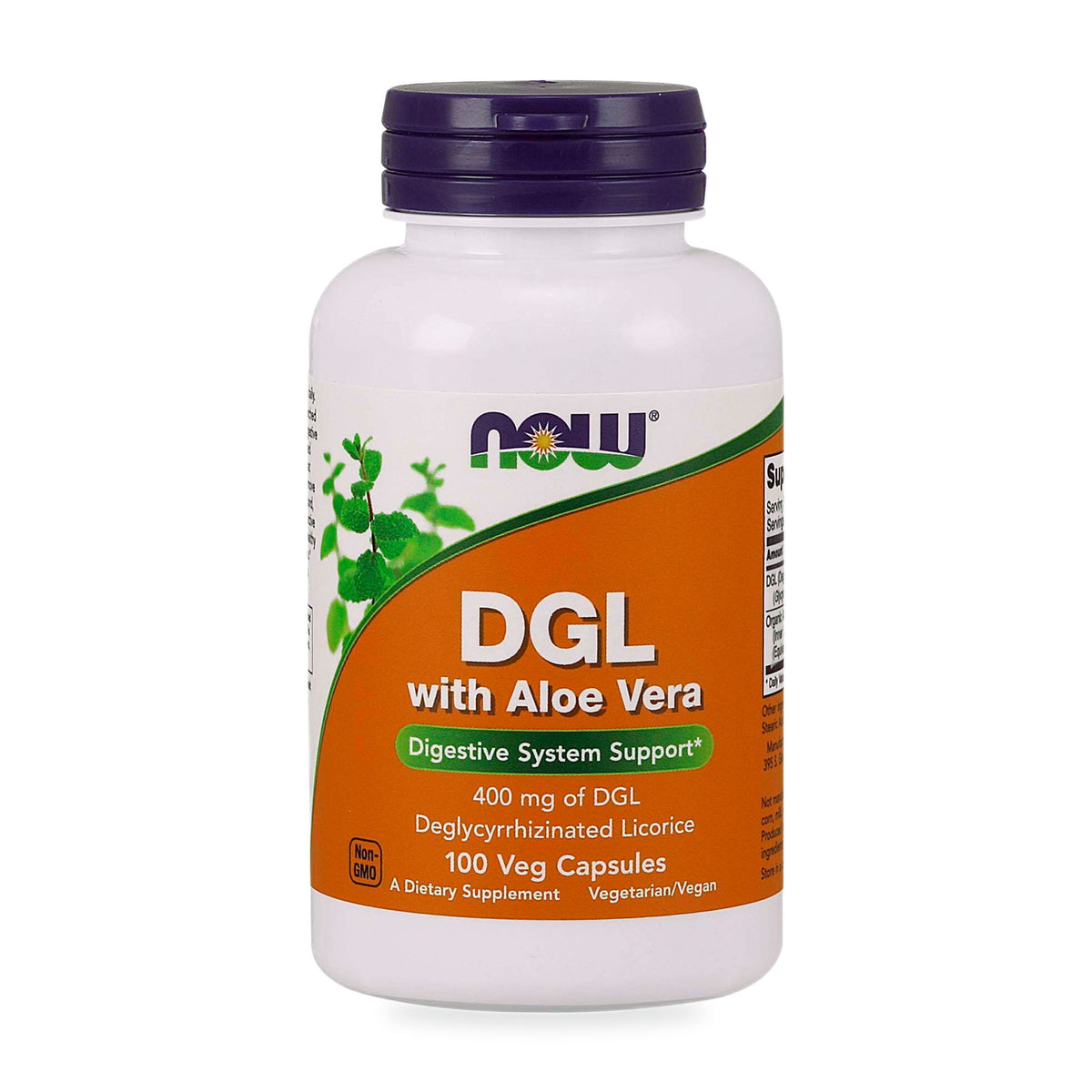 NOW® - DGL with Aloe Vera - 100 Veg Capsules | One Life Health