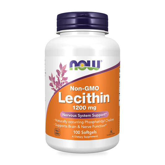 NOW® - Lecithin 1200 mg - 100 Softgels | One Life Health