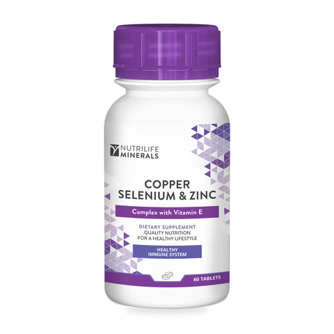 NUTRILIFE - Copper Selenium & Zinc 60 Tablets