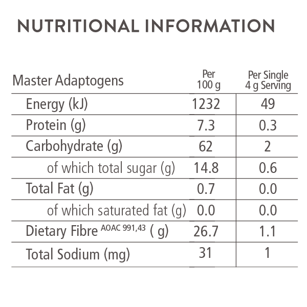 SOARING FREE SUPERFOODS - Master Adaptogens 120g | One Life Health