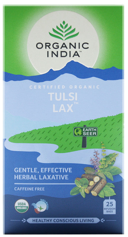 ORGANIC INDIA - Tulsi Lax Tea - 25 Tea Bags | One Life Health
