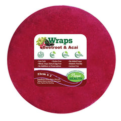 PECAN HEALTH - Wraps Beetroot & Acai - 23cm x 3
