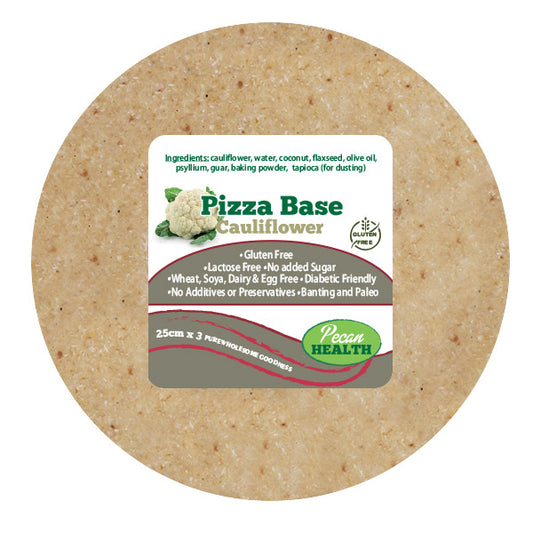 PECAN HEALTH - Pizza Base Cauliflower - 25cm x 3 | One Life Health