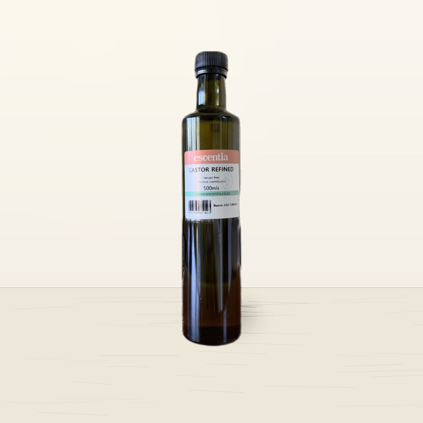 Premium packshot - ESCENTIA - Castor oil - 500ml