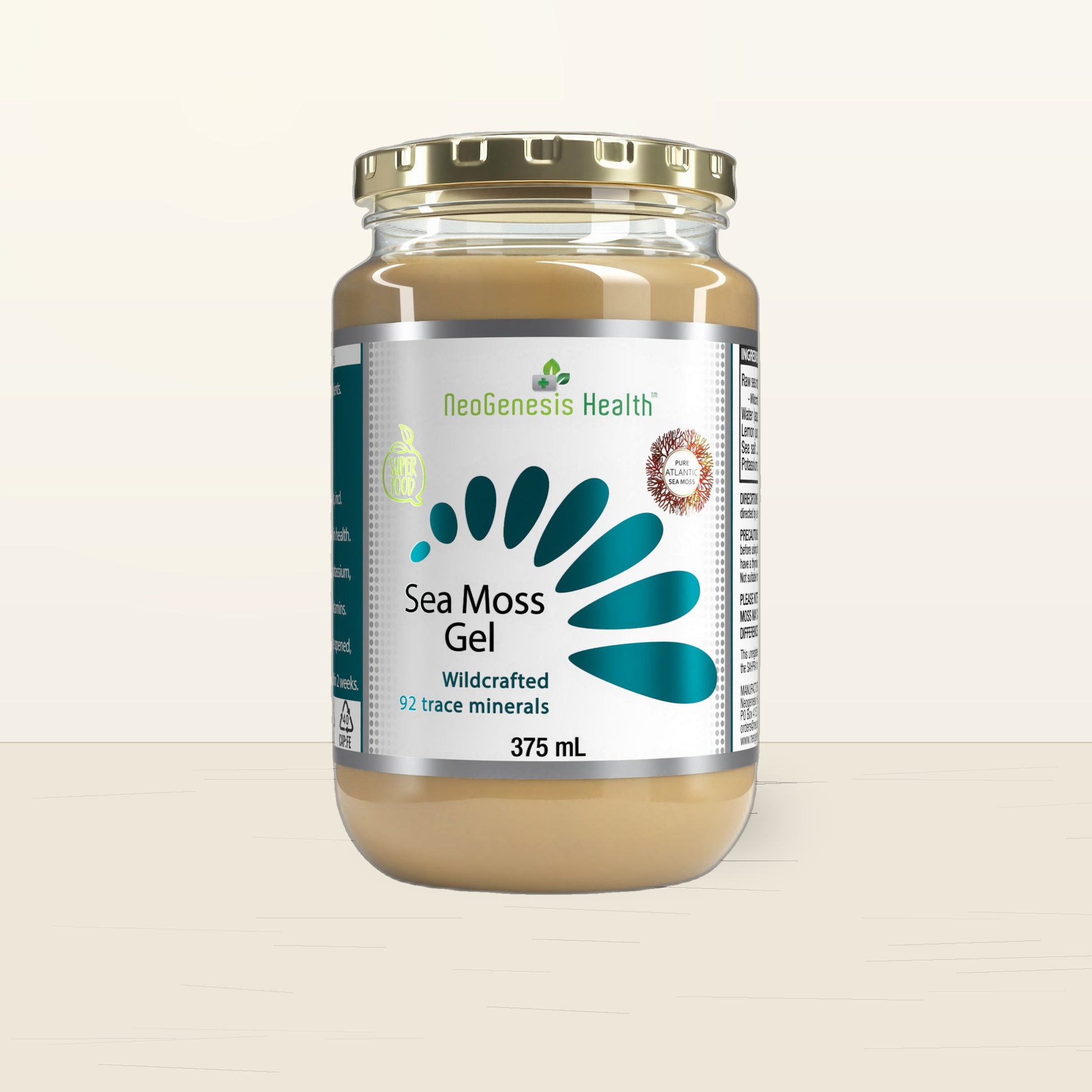 Premium packshot - NEOGENESIS HEALTH - Sea Moss Gel - 375ml