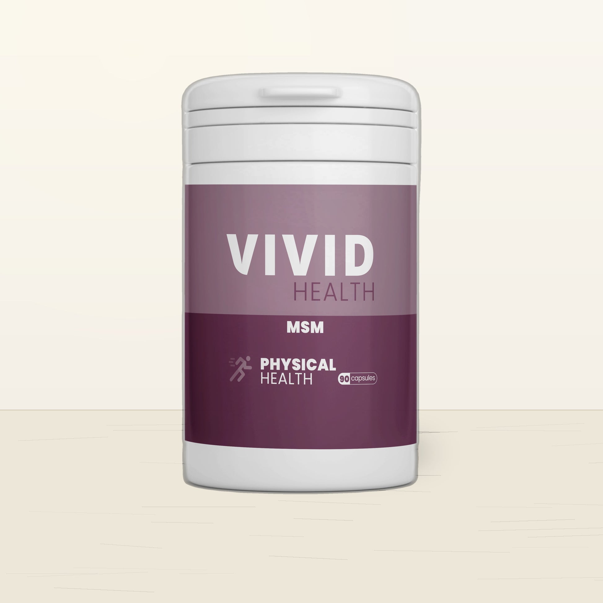Premium packshot - VIVID HEALTH - VIVID BODY - MSM 90 Capsules