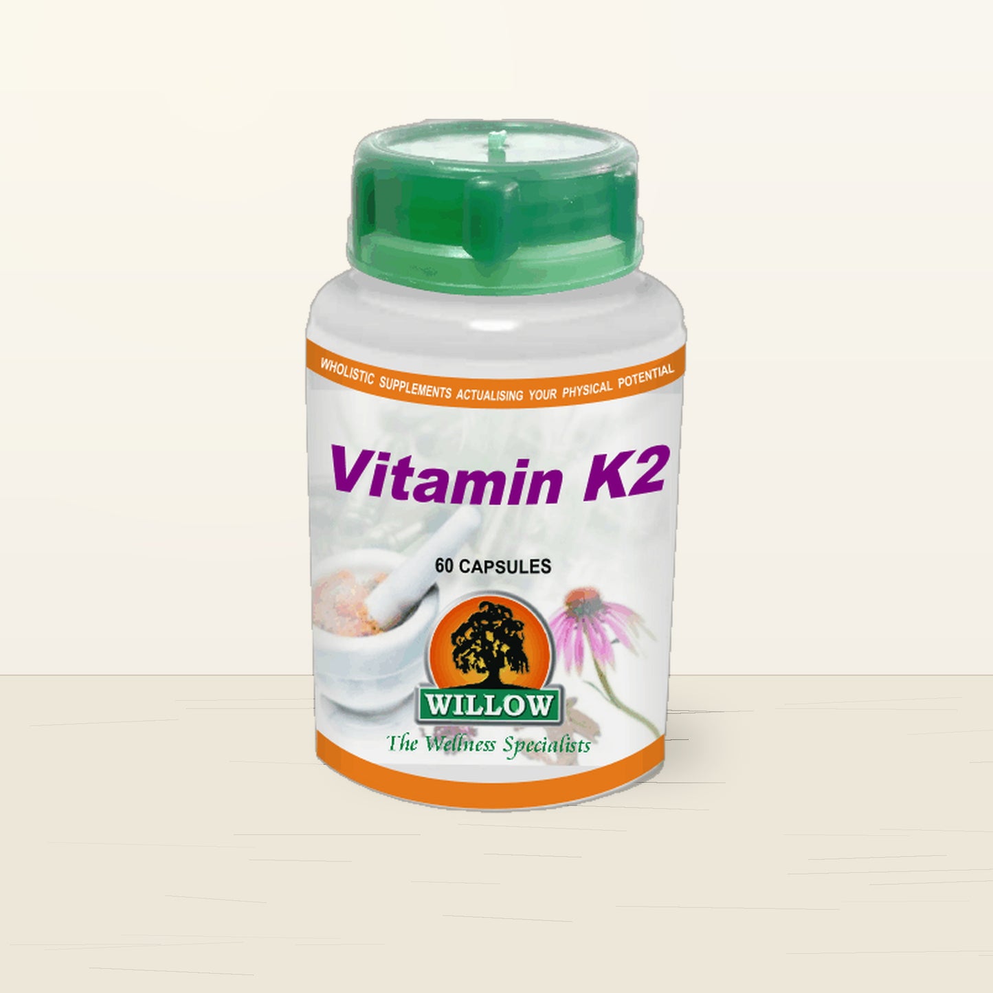 Premium packshot - WILLOW - Vitamin K2 - 60 Capsules