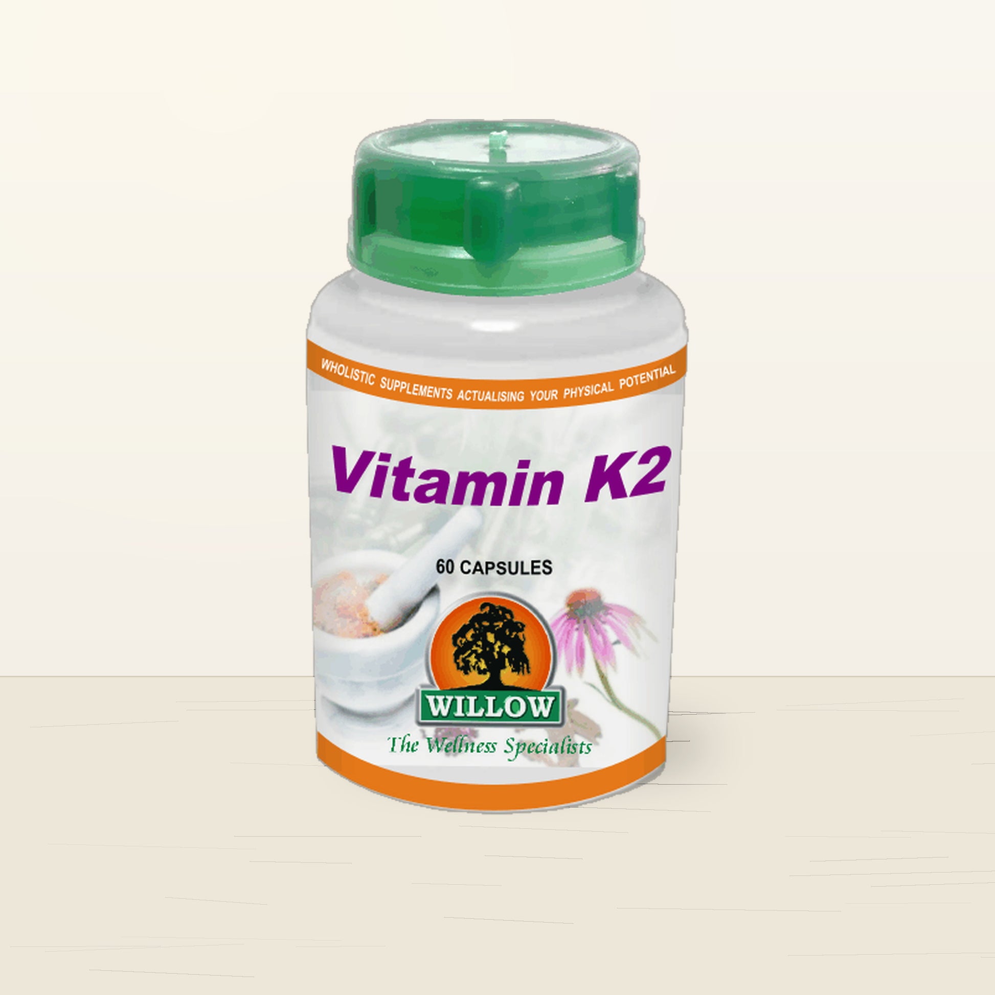 Premium packshot - WILLOW - Vitamin K2 - 60 Capsules