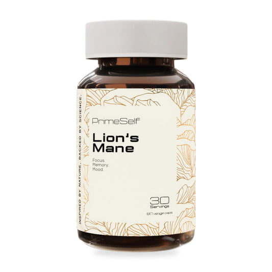 PRIMESELF - Lion's Mane - 60 Veg Capsules | One Life Health