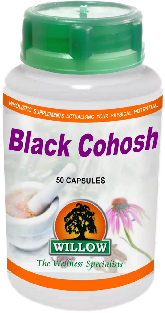WILLOW - Black Cohosh - 50 Capsules | One Life Health