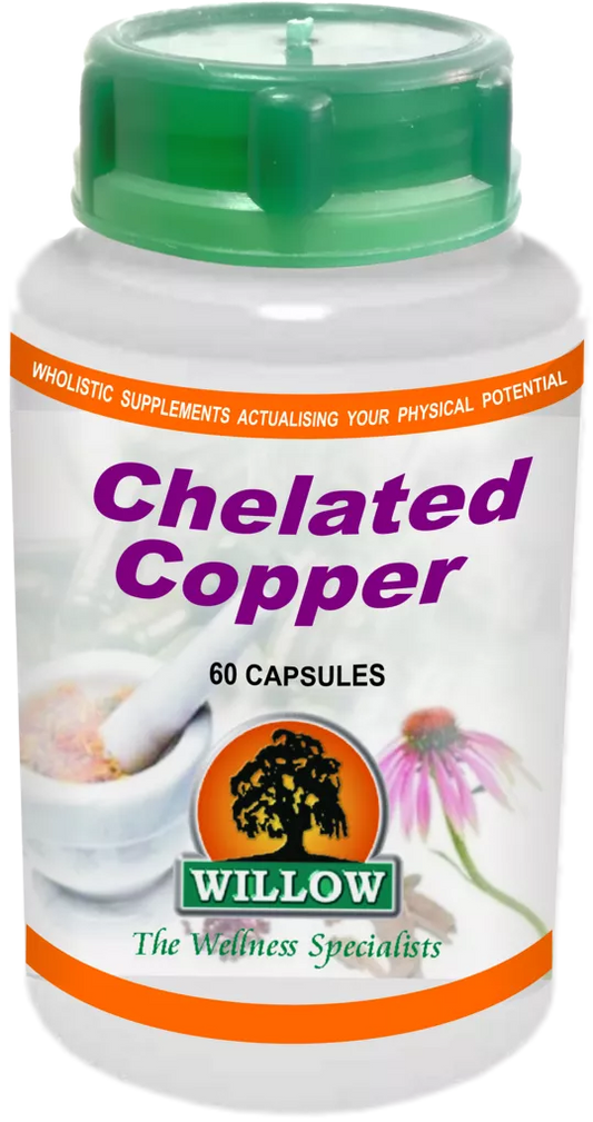 WILLOW - Chelated Copper - 60 Capsules | One Life Health