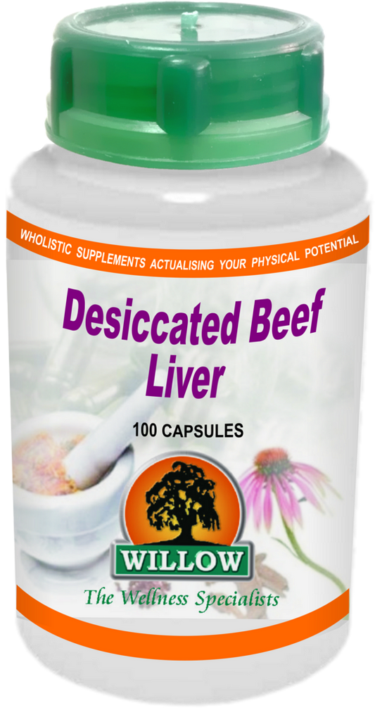 WILLOW - Desiccated Beef Liver - 100 Capsules | One Life Health