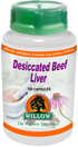 WILLOW - Desiccated Beef Liver - 100 Capsules