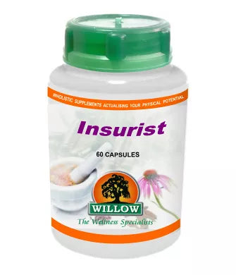 Willow Insurist 60 capsules natural wellness supplement in branded packaging