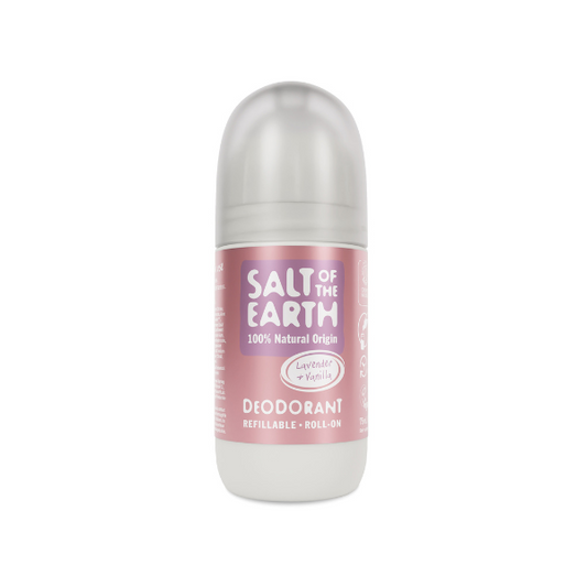 SALT OF THE EARTH - Natural Deodorant Lavender & Vanilla Roll-on - 75ml Refillable | One Life Health