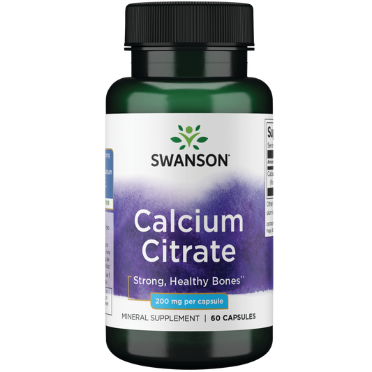 SWANSON - Calcium Citrate 200 mg - 60 Capsules | One Life Health