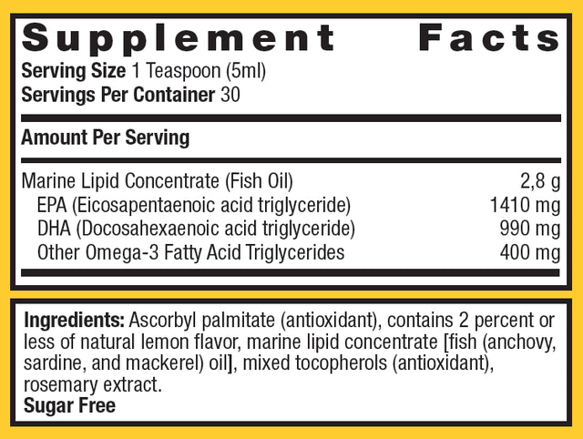 METAGENICS - OmegaGenics Fish Oil EPA-DHA 2400 mg - 150ml | One Life Health