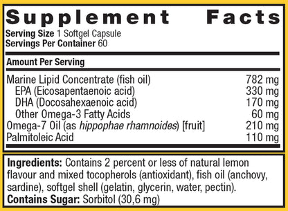 METAGENICS - OmegaGenics Mega 10 - 60 Softgels | One Life Health