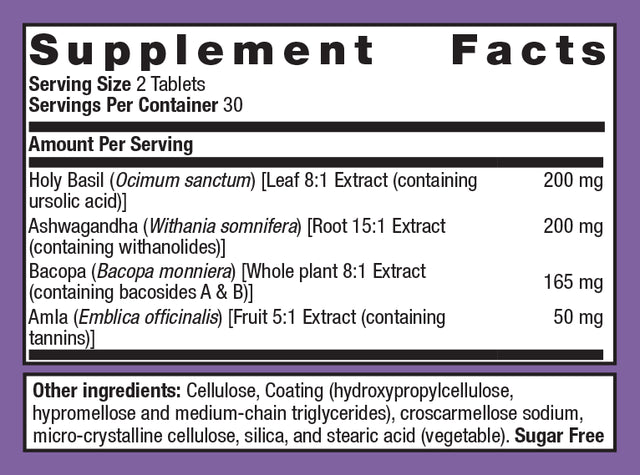 METAGENICS - Exhilarin - 60 Tablets | One Life Health