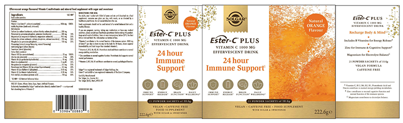 SOLGAR - Ester-C® Plus - 21 Effervescent Sachets | One Life Health