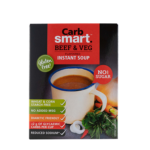 CARBSMART - Beef & Veg Soup - 4x17g Sachets | One Life Health