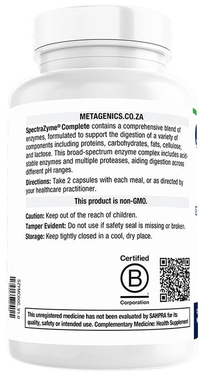 METAGENICS - SpectraZyme Complete - 60 Capsules | One Life Health