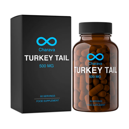 CHARAVA - Turkey Tail 500mg - 60 Veg Capsules | One Life Health