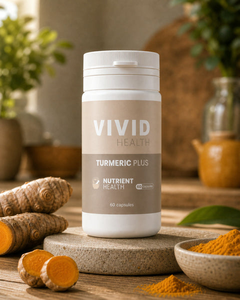 VIVID HEALTH - NUTRIENT HEALTH - Turmeric Plus 60 Capsules