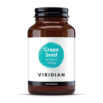 VIRIDIAN - Grape Seed Extract 100mg - 30 Veg Capsules | One Life Health