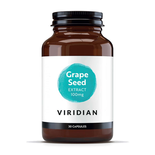 VIRIDIAN - Grape Seed Extract 100mg - 30 Veg Capsules | One Life Health