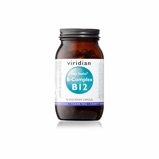 VIRIDIAN HIGH TWELVE - B12 with B-Complex - 90 Veg Capsules | One Life Health
