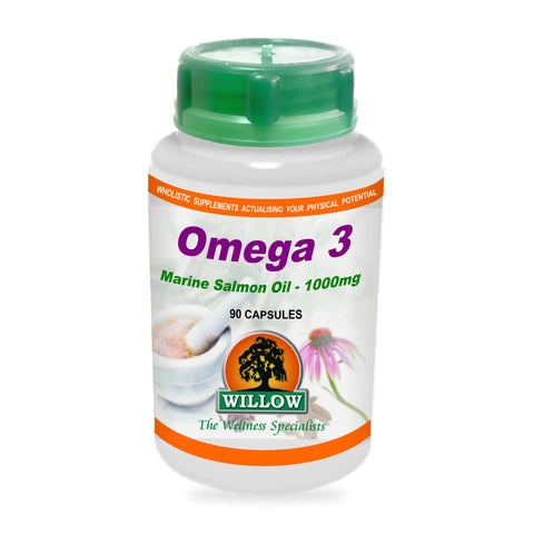 WILLOW - Omega 3 Marine Salmon Oil - 90 Softgels