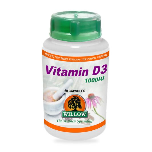 WILLOW - Vitamin D3 1000IU - 60 Capsules | One Life Health
